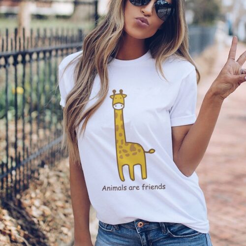 Animals Are Friends Women T Shirt
