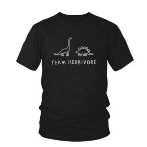 TEAM HERBIVORE Dinosaur Vegan Print T-Shirt