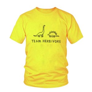 TEAM HERBIVORE Dinosaur Vegan Print T-Shirt
