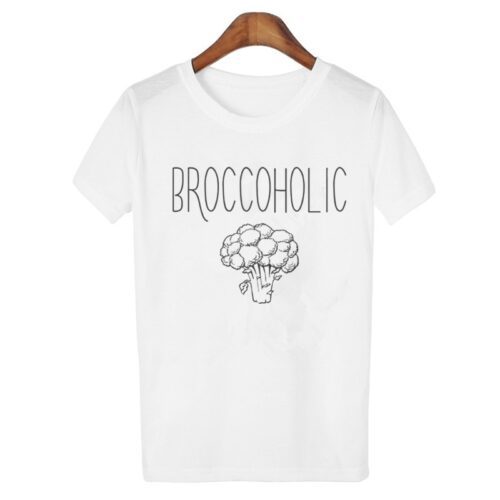 Broccoholic Vegan & Vegetarian Broccoli Lovers T-Shirt