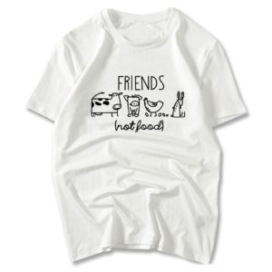 Vegan Shirt Animal Lover Statement Tee Friends Not Food Shirt
