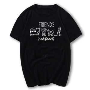 Vegan Shirt Animal Lover Statement Tee Friends Not Food Shirt