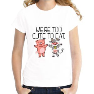 Eat Fruit not Friends Vegan T-Shirt for Women